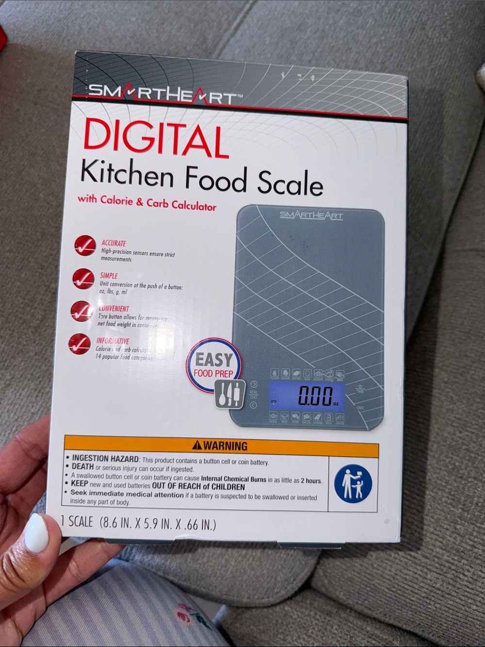 Digital Kitchen Food Scale - Gray